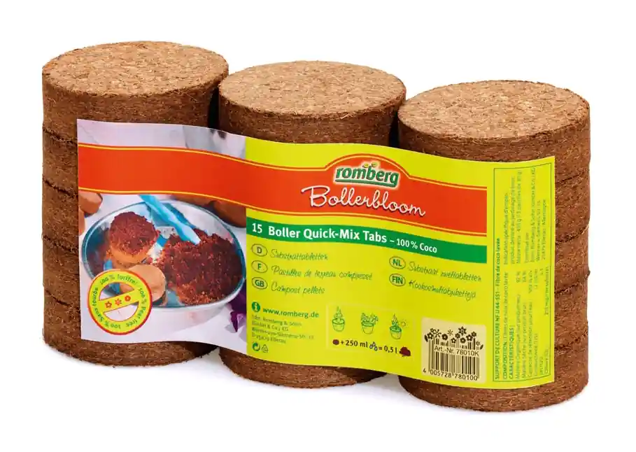 Boller Quick-Mix Substrattabletten 15 Stück | Substrattabletten von Romberg Mega-Angebot