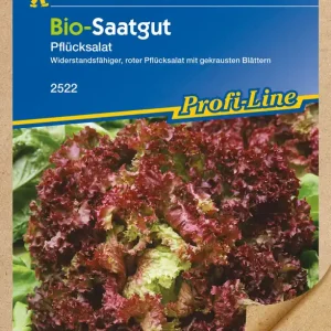 Wochenendangebot BIO Pflücksalat Lollo Rossa | Pflücksalatsamen von Kiepenkerl [MHD 01/2024]