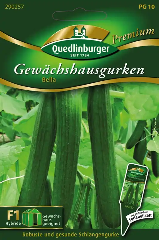 Jetzt Bestellen Gewächshausgurke Bella F1 | Gurkensamen von Quedlinburger
