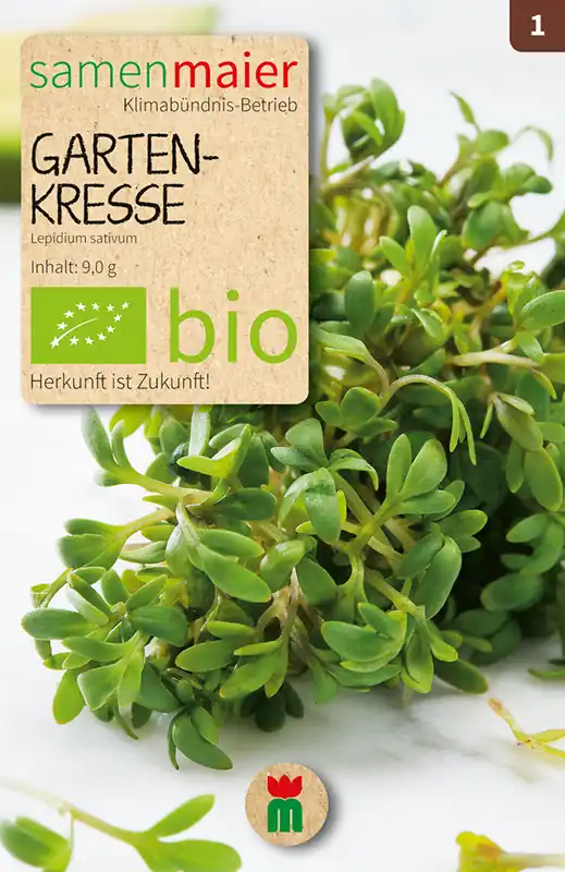 Gartenkresse einjährig | BIO Kressesamen von Samen Maier Markenware