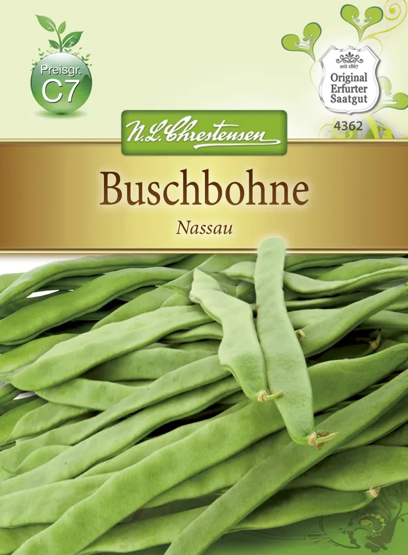 Buschbohne Nassau | Buschbohnensamen von N.L. Chrestensen Preis Gesenkt