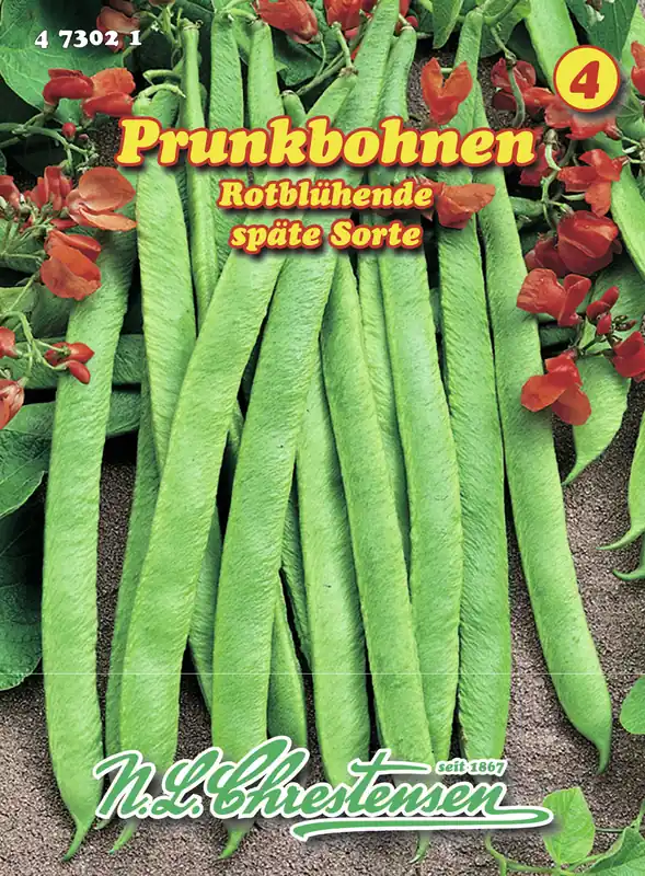 Prunkbohne Rotblühende | Prunkbohnensamen von N.L. Chrestensen Kostenloser Versand