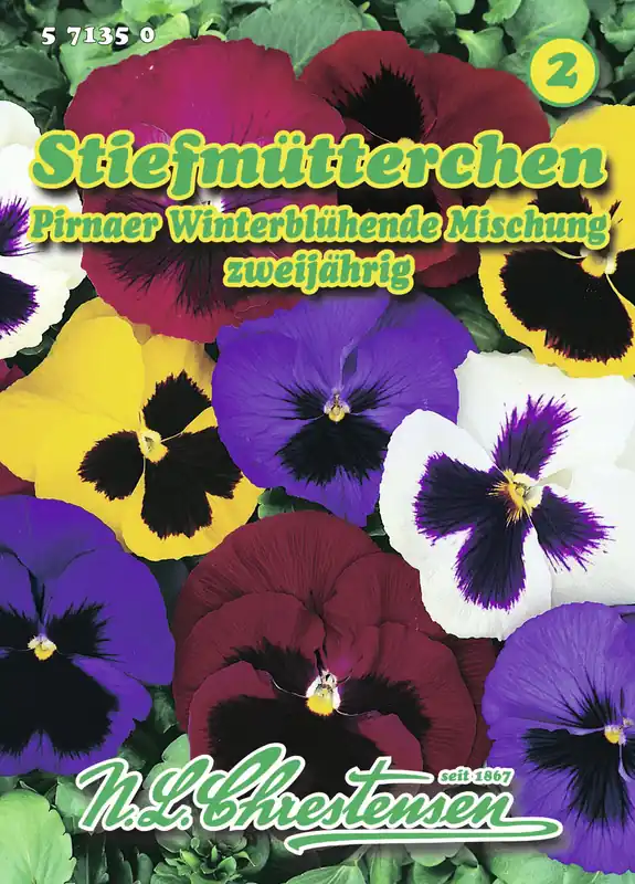 Saisonangebot Stiefmütterchen Pirnaer Winterblühende Mischung | Stiefmütterchensamen von N.L. Chrestensen