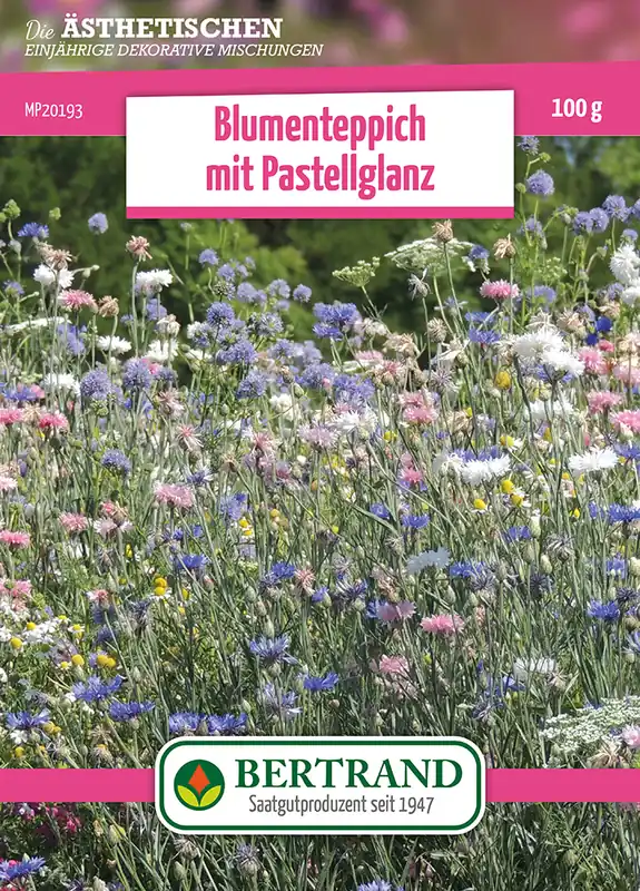 Garantierte Lieferung Blumenwiese Blumenteppich Pastell (100 g) | Blumensamen von Bertrand