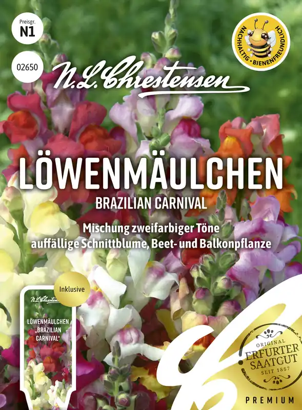 Gratis Versand Löwenmäulchen Brazilian Carnival | Löwenmaulsamen von N.L. Chrestensen