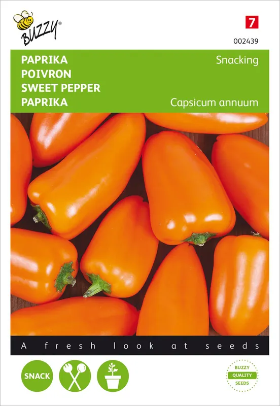 Schnäppchen Paprika Snacking Mini Orange | Paprikasamen von Buzzy Seeds