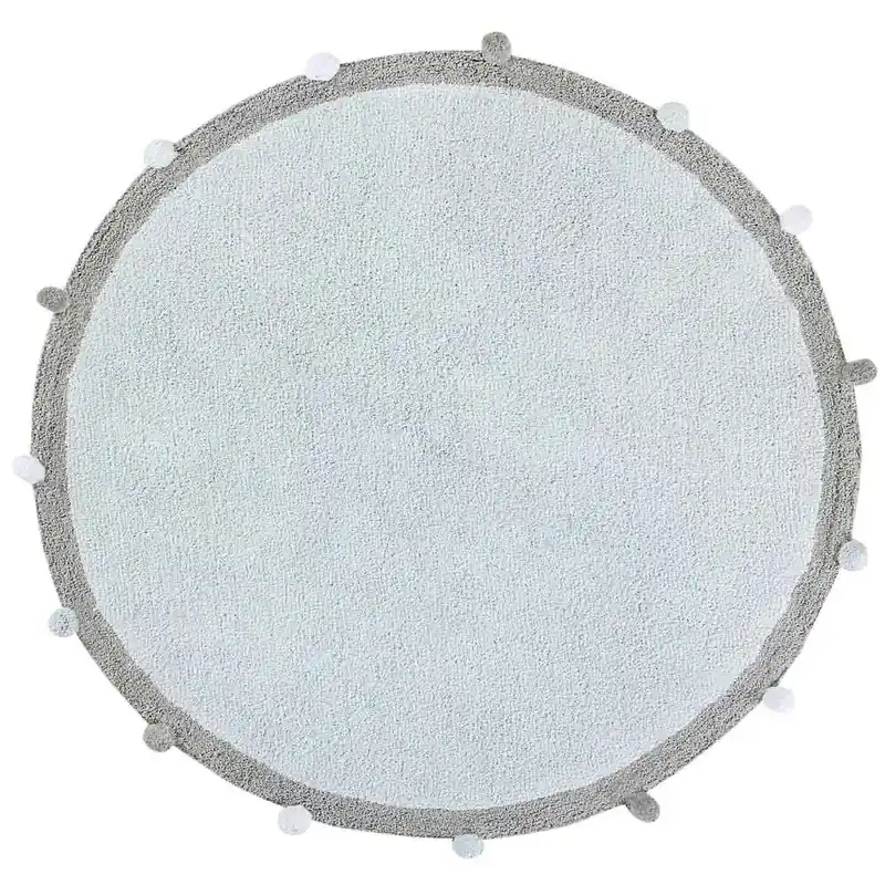 Nur Für Kurze Zeit Lorena Canals Teppich rund Baumwolle Bubbly blau