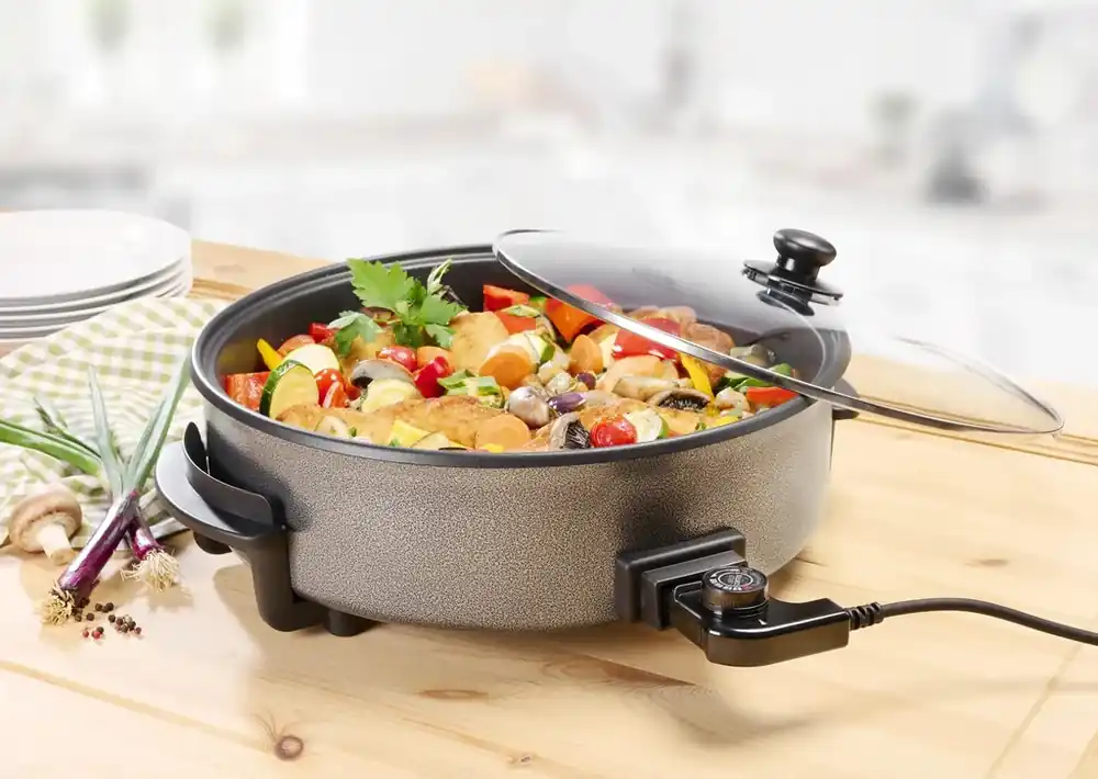 Party- und Pizzapfanne XXL 9 Liter, 1500 Watt Kostenloser Versand
