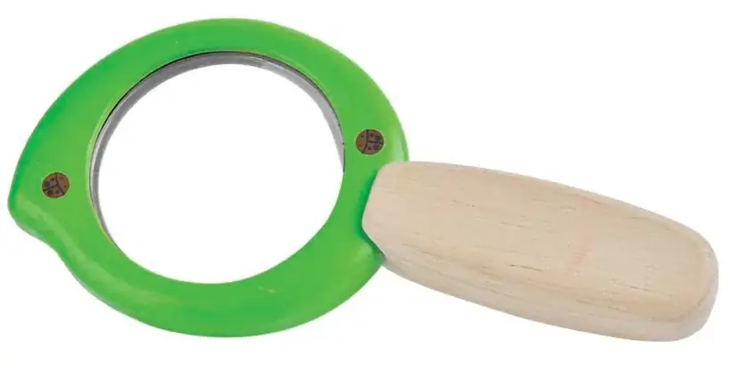 Neuheit Plan Toys - Lupe Blatt, Gummibaumholz