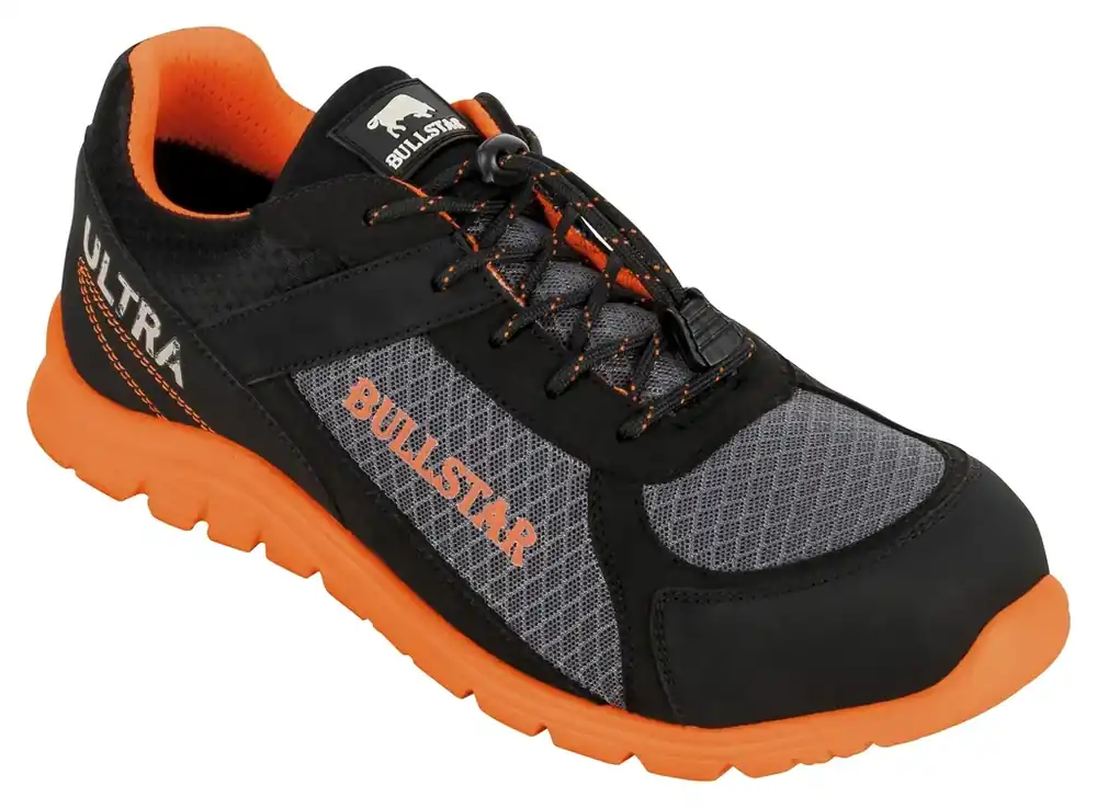 Sicherheitsschuh S1p, schwarz-orange, Gr. 47 Geprüft