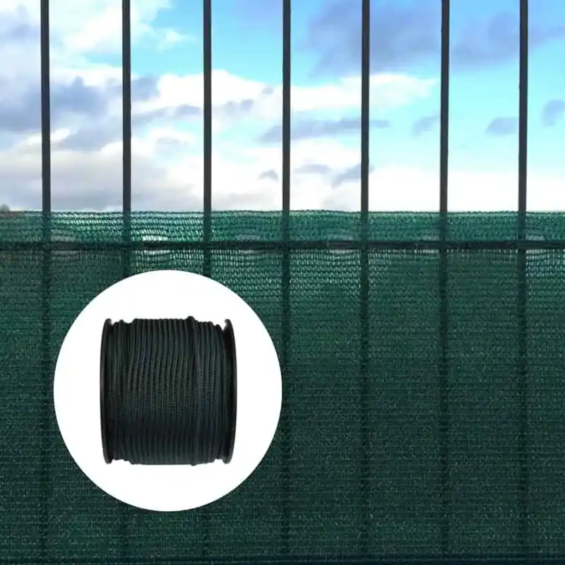 Sichtschutznetz, Windschutznetz, 1,8m x 10m, mit Befestigung, grüne Kordel Neue Ware
