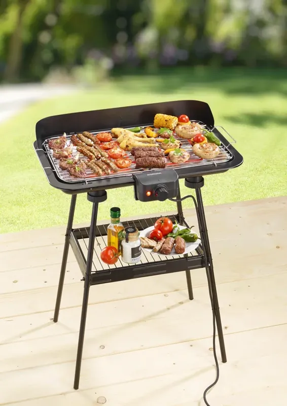 Begrenztes Angebot BBQ Stand- und Tischgrill XXL, 2200 Watt