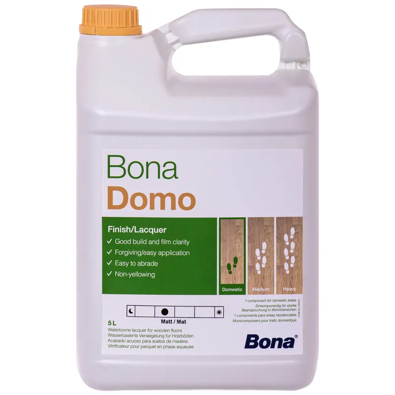 Neue Ware BONA Domo 5 Liter matt 1K Wasserlack