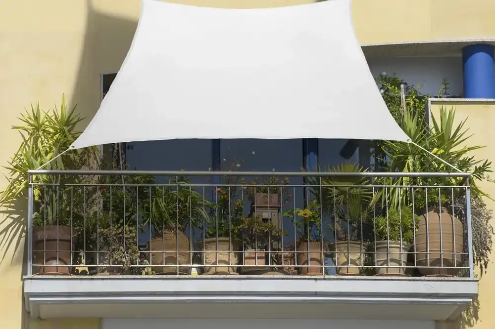 Balkon-Sonnensegel Rechteck elfenbein 270 x 140cm Nur Für Kurze Zeit