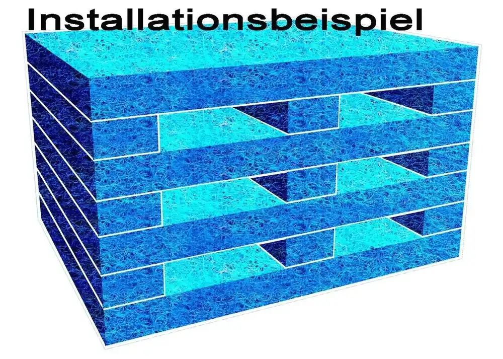 Filtermatte FSM 45/32 Blau, Filterschwamm, 45 x 31,5 x 3,8 cm Begrenztes Angebot