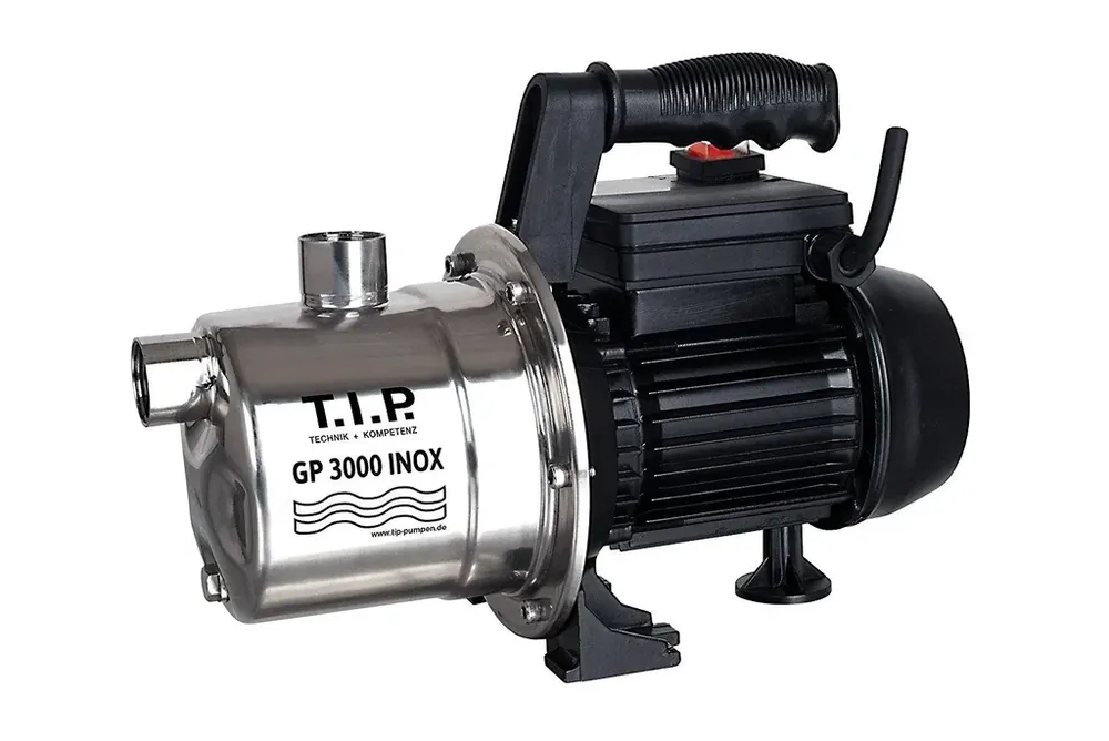 Gartenpumpe Edelstahl GP 3000 INOX, bis 2.950 l/h Fördermenge Schneller Versand