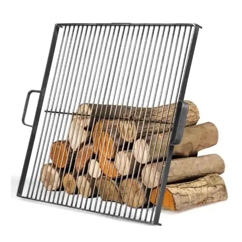 Grillrost Feuerschale 60 cm, quadratisch 44x44 cm, Naturstahl Jetzt Kaufen
