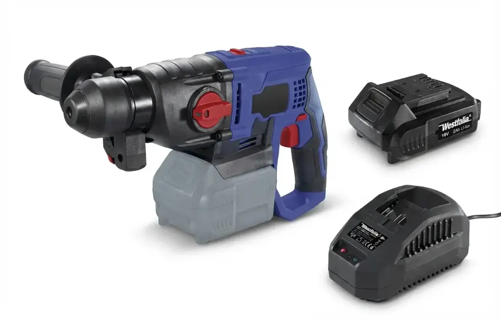Bohrhammer ABH18 18 V Li - Ion inklusive Akku 2,0 Ah und Ladegerät Zertifiziert