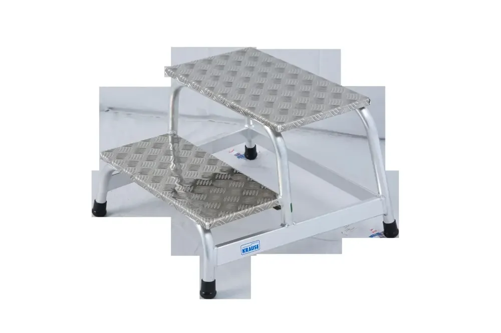 Montagetritt 2 Stufen Alu Leiter Expressversand