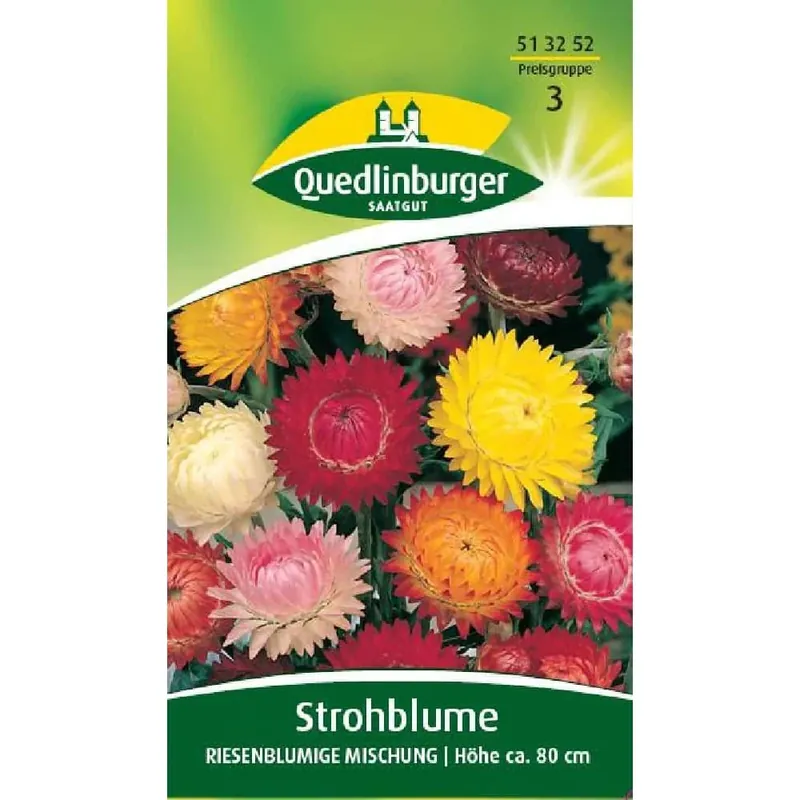 Günstig Strohblumen Samen, Riesenblumige Mischung, Trockenblumen Garten