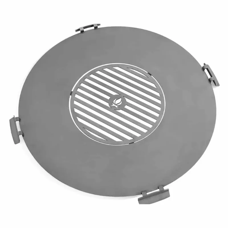 Grillplatte Feuerschale, Edelstahl Grillrost 82cm Schneller Versand