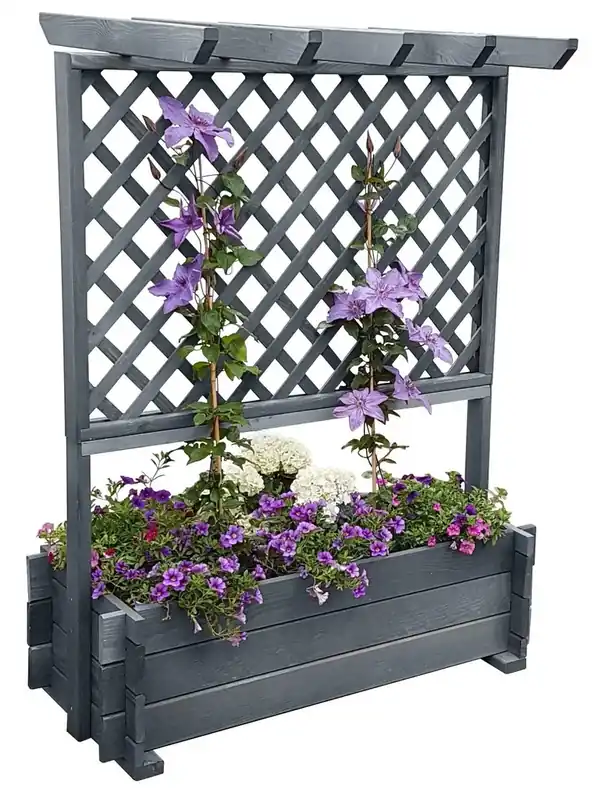 Wochenendangebot Rankkasten mit Pergola 102/200, grau